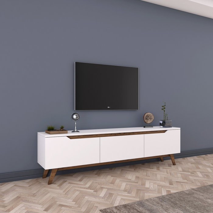 Hanah Home Soporte para TV D1 - 794 Blanco y Nogal